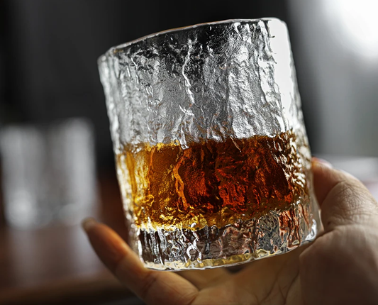 Holding A Glass Of Whiskey Tokyo Ice Style Drinkware