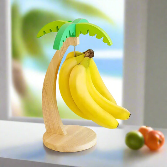 Beach House Decor Tropical Palm Tree Countertop Banana Holder