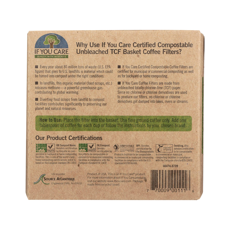 How To Use If You Care Unbleached Coffee Filters Basket Size