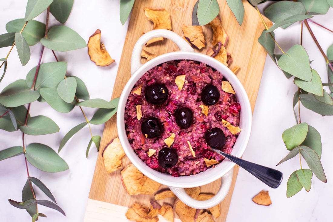 Delicious Bowl Of Dragon Berry Oatmeal