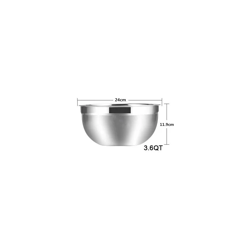 Stainless Steel 3.6 Quart Mixing Bowl