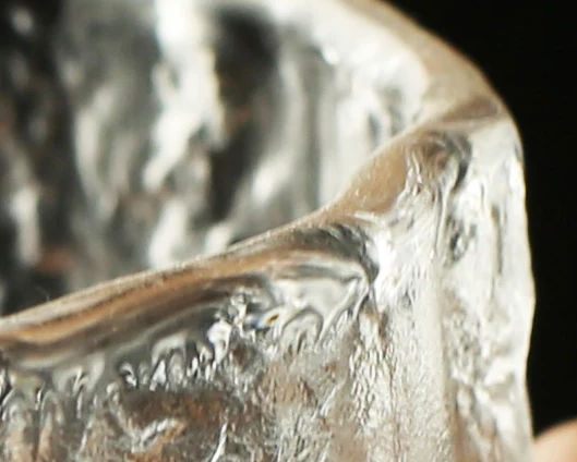 Frozen Ice Style Glass Tokyo Ice Cup Closeup Detail On Artisan Glasswork