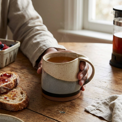 Hot Tea Cozy Vibes Fall Feels Hot Drink Season Tea Cup Dark Tides Day Ceramic Mug From Terra Powders