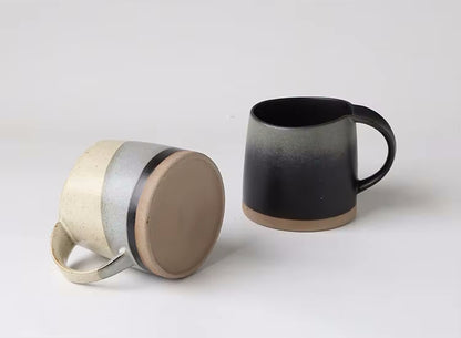 Moody Mugs Aesthetic Beverageware Dark Tides Ceramic Cups Drinkware Pottery With Exposed Base