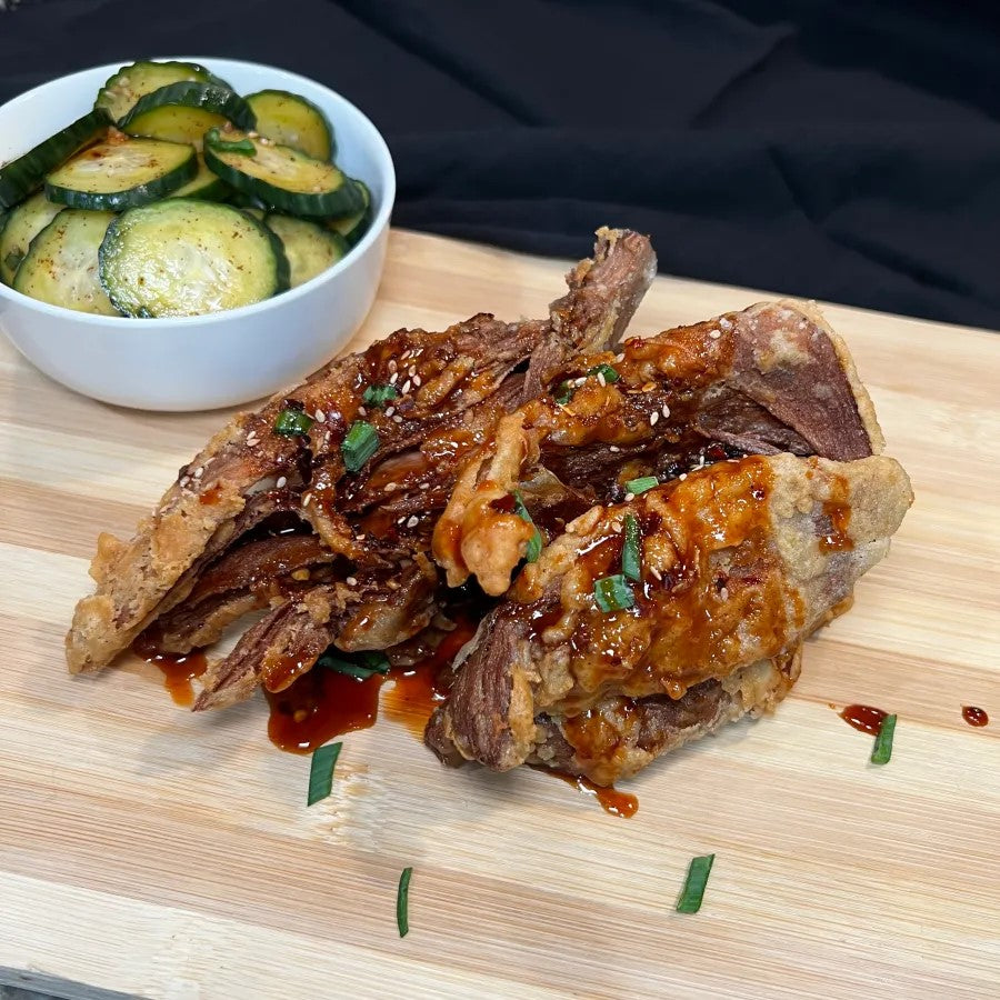 Gochujang Banana Blossom Fried Chicken Alternative Uptons Naturals Recipe