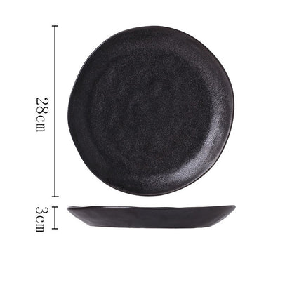 Bauernhof Raven Irregular Shaped Ceramic Plate B Size Measurements