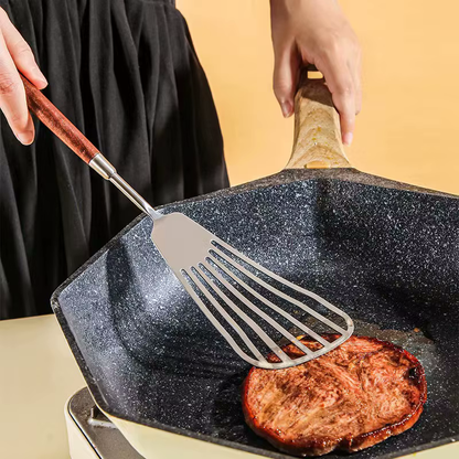 Luxury Chef Sleek Wood & Stainless Steel Kitchen Tools