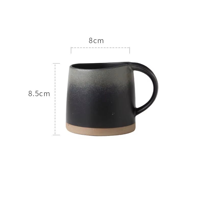 Dark Night Colors Dark Tides Ceramic Mug With Exposed Base Drinkware Size Measurements