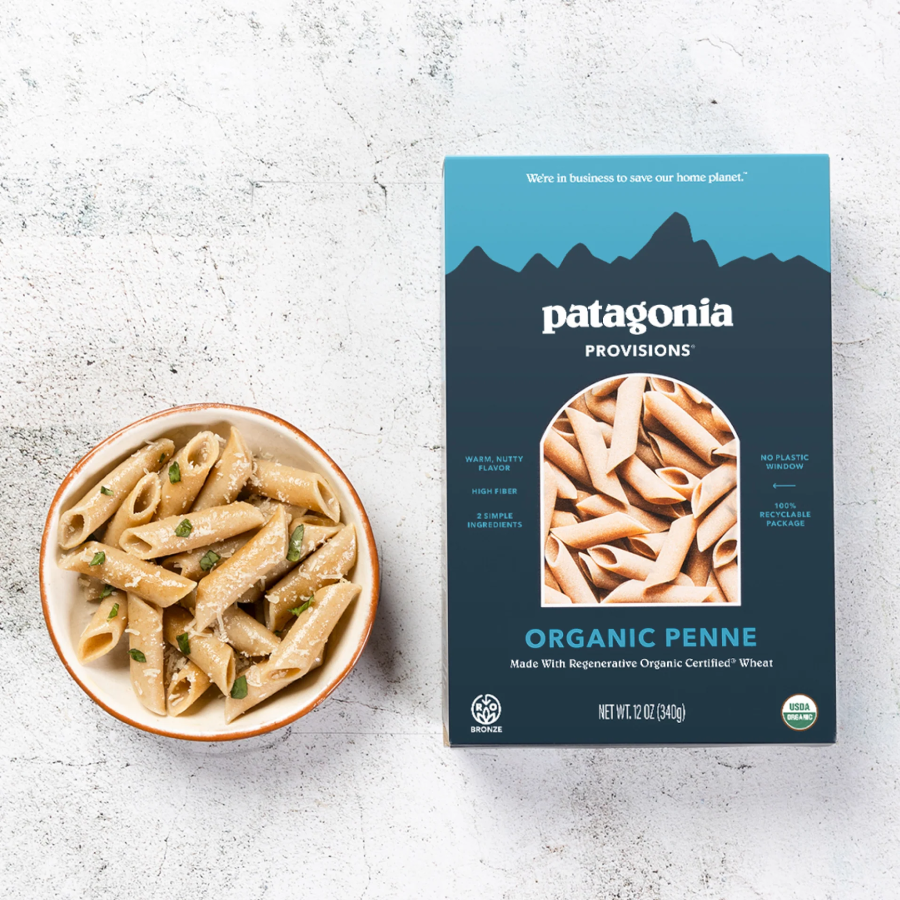 Delicious Pasta Patagonia Provisions Organic Penne Made With Regenerative Organic Certified Wheat 2 Simple Ingredients 100% Recyclable Package