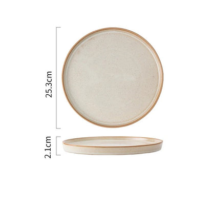 Ceramic Plate A Size Measurements Creamery Color Prairie Farmhouse Tableware