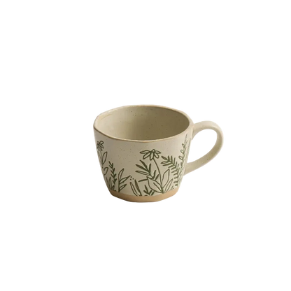 Garden Impressions Ceramic Mugs With Exposed Base