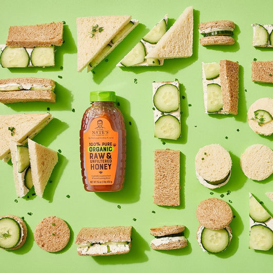 Sweet Cucumber Sandwiches With Organic Honey Nature Nate's