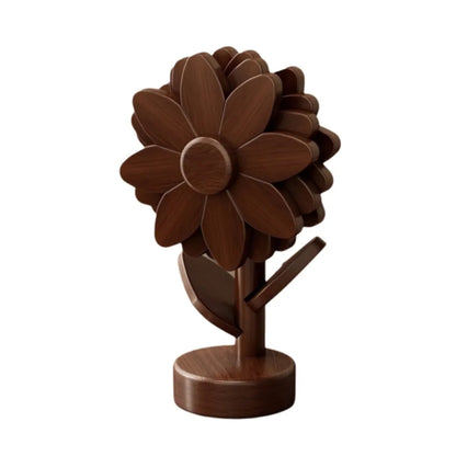 Wood Hot Pad Trivet Flower