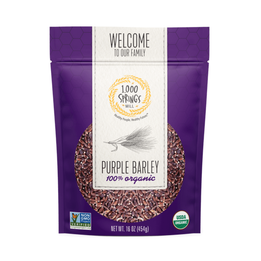 1000 Springs Mill Organic Purple Barley 16oz