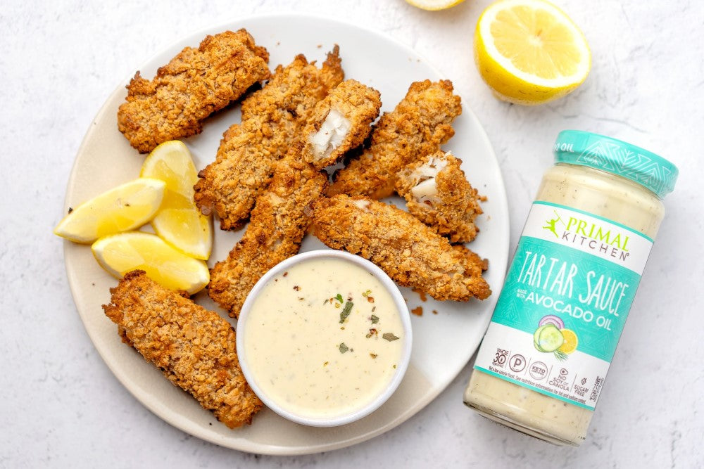 Air Fryer Fish Sticks Recipe With Primal Kitchen Tartar Sauce