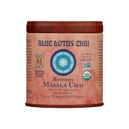 Blue Lotus Chai Organic Rooibos Masala Chai Tea 2oz