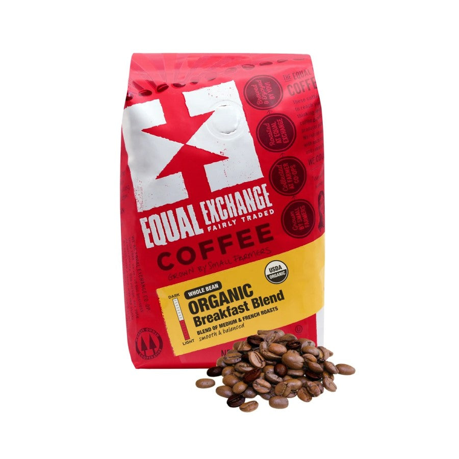 Equal Exchange Organic Coffee Breakfast Blend Whole Bean 12oz