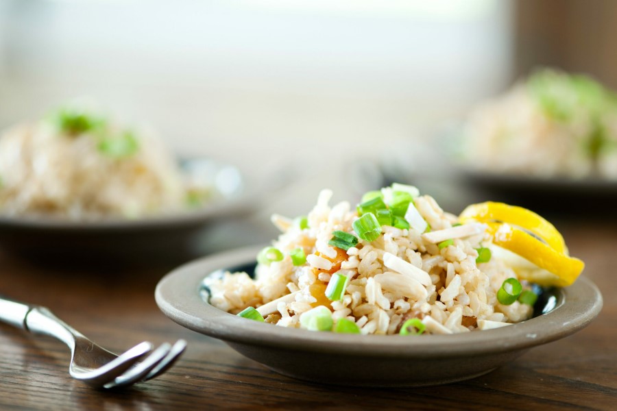 Brown Basmati Pilaf With Almonds And Raisins Lundberg Rice Recipe