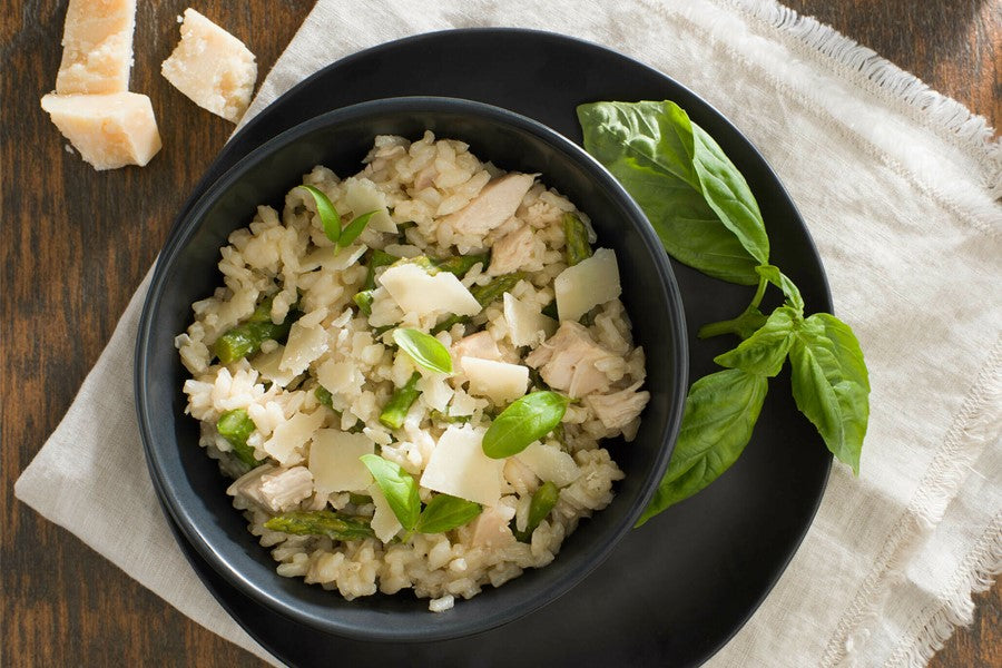 Chicken And Asparagus Risotto Lundberg Rice Recipe White Arborio