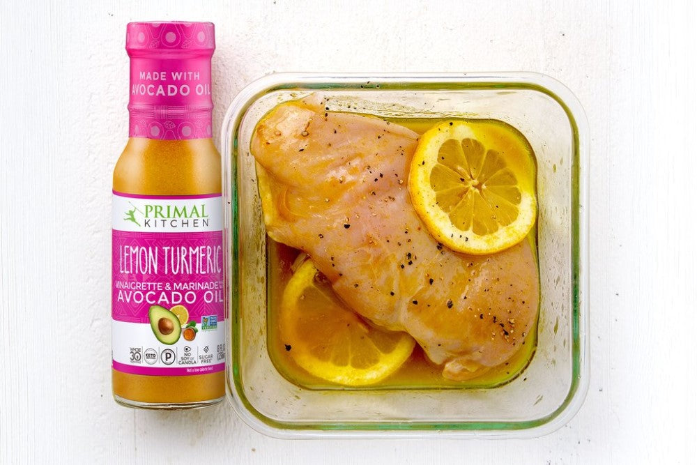 Chicken Breast Marinade Using Primal Kitchen Lemon Turmeric Made With Avocado Oil