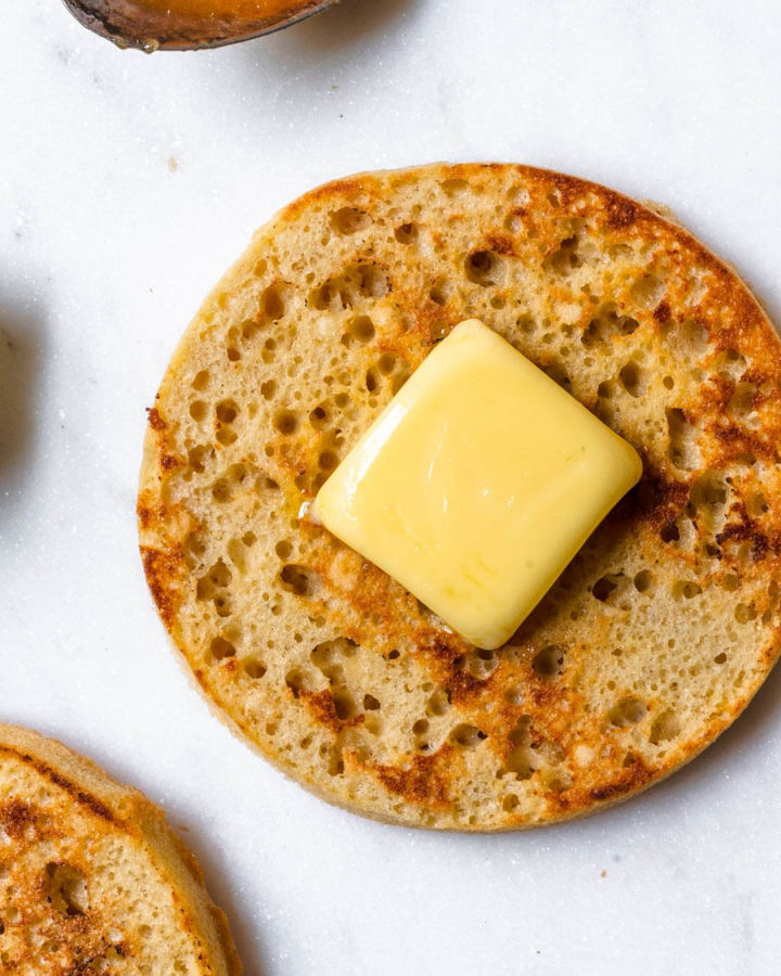 Homemade English Muffins With Butter Gluten Free Recipe Using Otto's Cassava Grain Free Flour