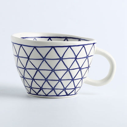 Hexablue Artistic Style Irregular Shaped Ceramic Mug