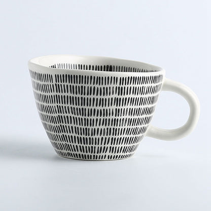 Tally Artistic Style Irregular Shaped Ceramic Mug