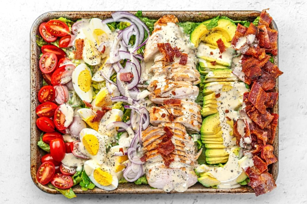 Keto Cobb Salad With Whole30 Keto Paleo Primal Kitchen Ranch Dressing