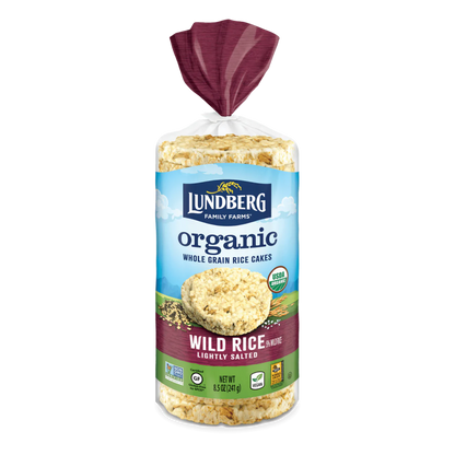 Lundberg Family Farms Organic Brown Rice Cakes With Wild Rice 8.5oz