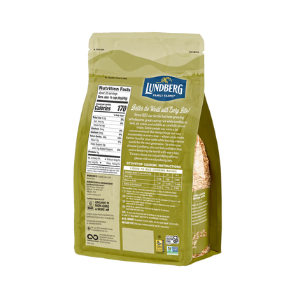Lundberg Brown Long Grain Organic Rice Nutrition Facts Gluten Free Ingredients