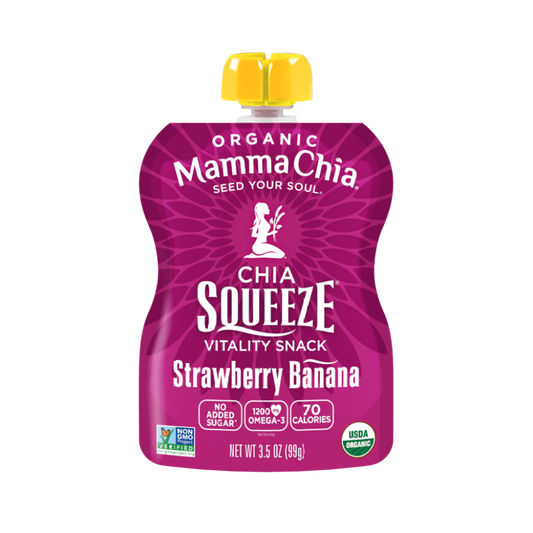 Mamma Chia Organic Chia Squeeze Strawberry Banana 3.5oz