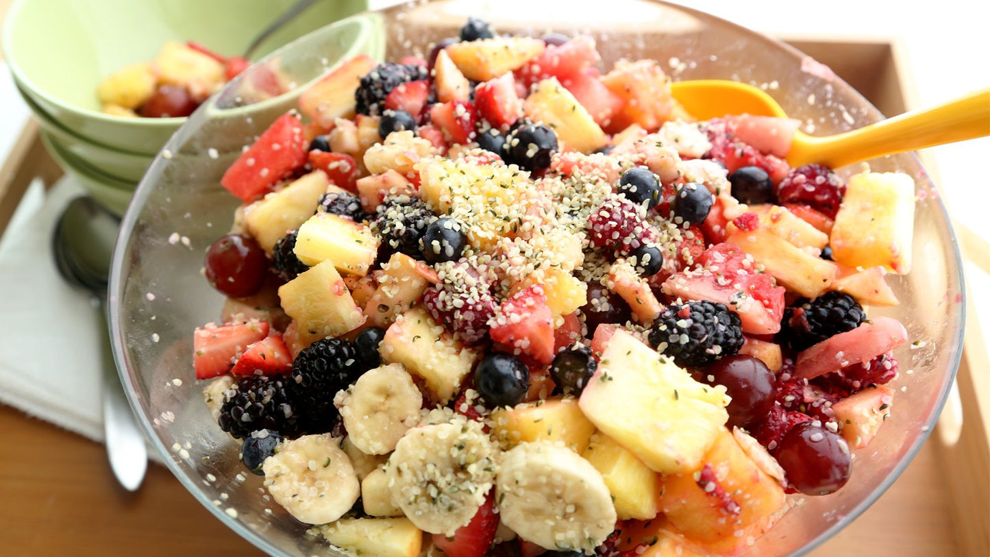 Hemp Fruit Salad Made With Manitoba Harvest Organic Hemp Hearts Fresh Berries And Fruits