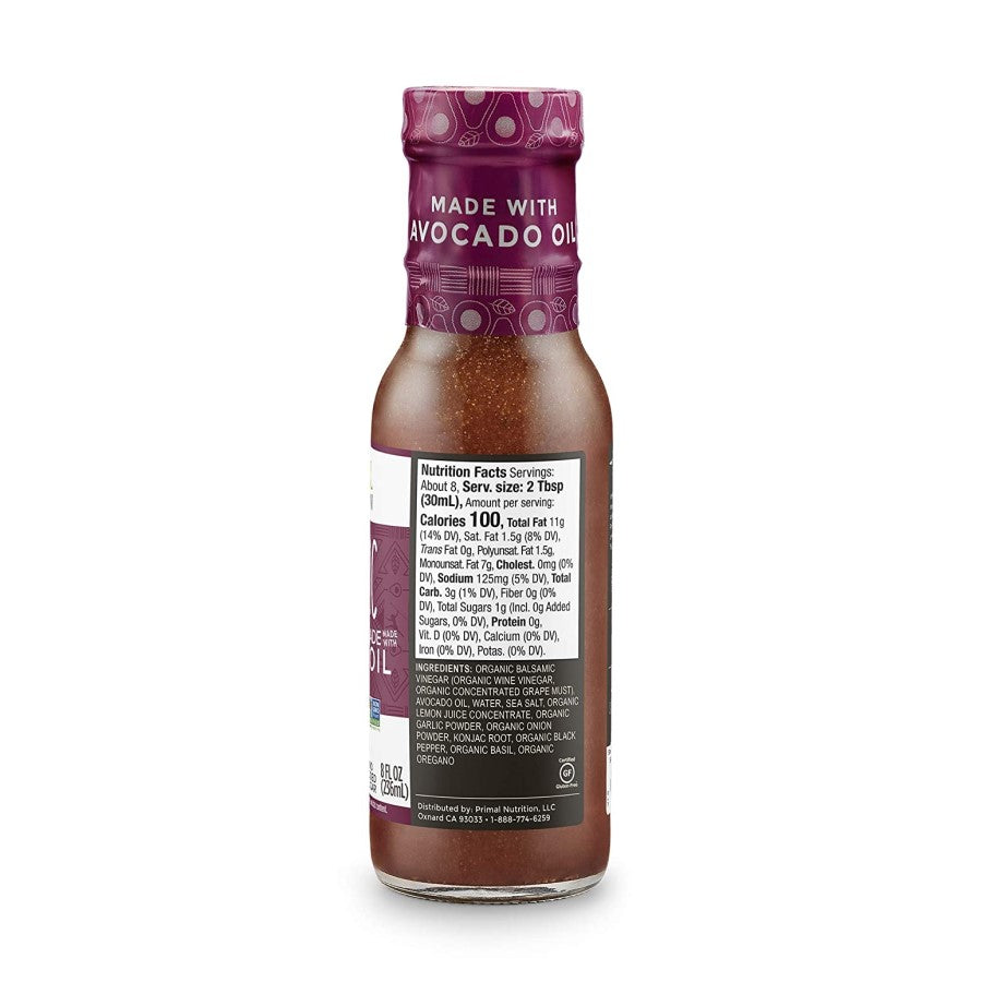 Primal Kitchen Balsamic Dressing Ingredients Nutrition Facts