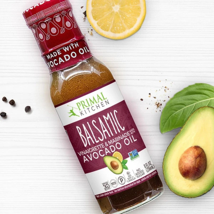 Primal Kitchen Balsamic Vinaigrette And Marinade Made With Avocado Oil Lemon Basil