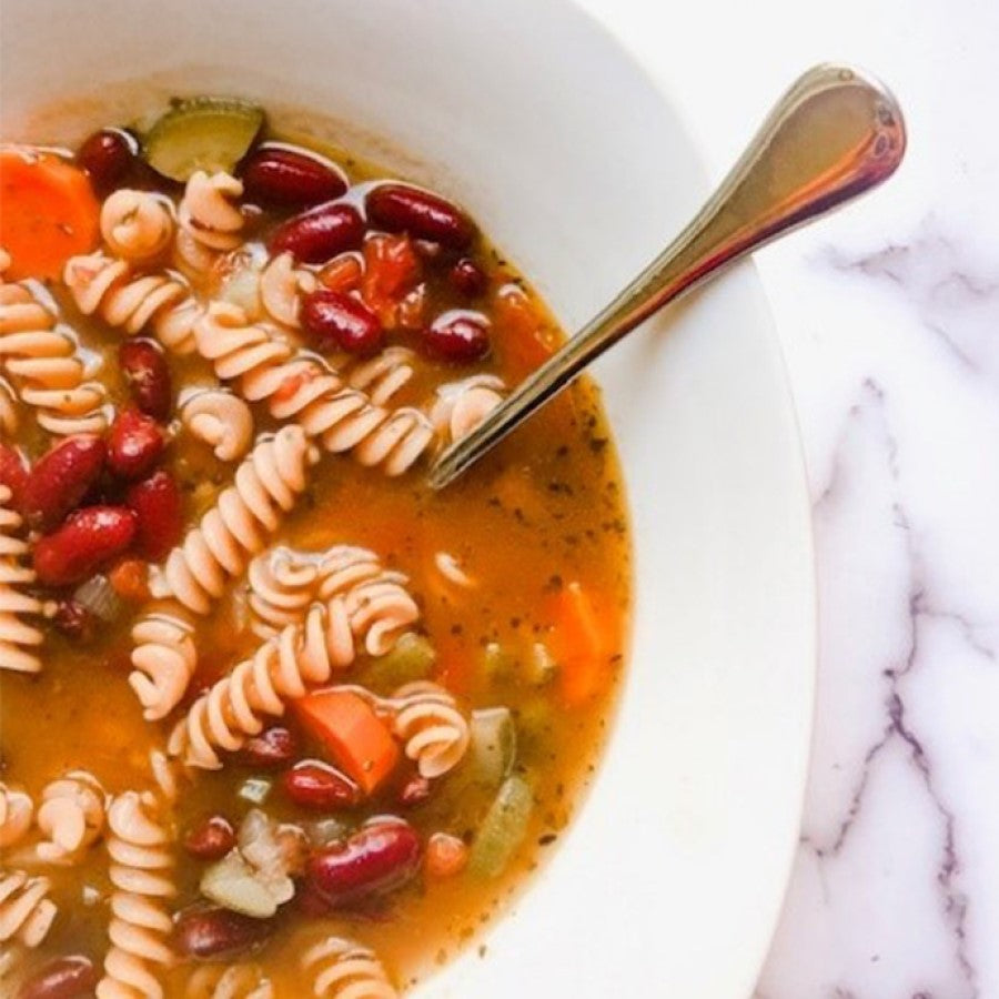 Organic Tolerant Pasta Red Lentil Rotini Vegetable Soup