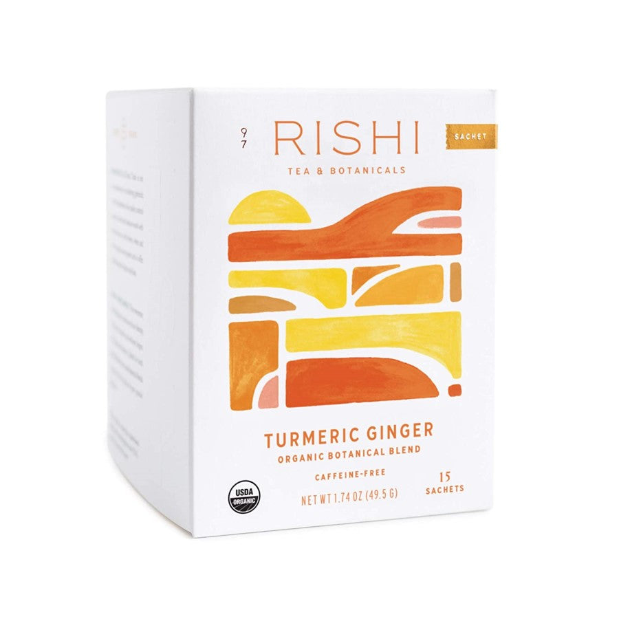 Rishi Tea Turmeric Ginger Organic Botanical Blend 15 Sachets