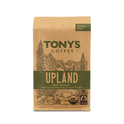 Tony's Coffee Organic Upland Medium Roast Whole Bean 12oz