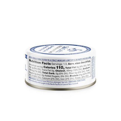 5 Ounce Safe Catch Wild Albacore Tuna Can Ingredients And Nutrition Facts