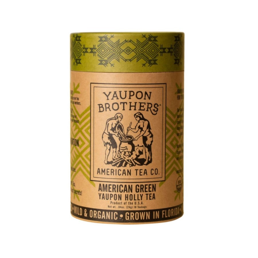 Yaupon Brothers Organic American Green Yaupon Holly Tea 16 Sachets